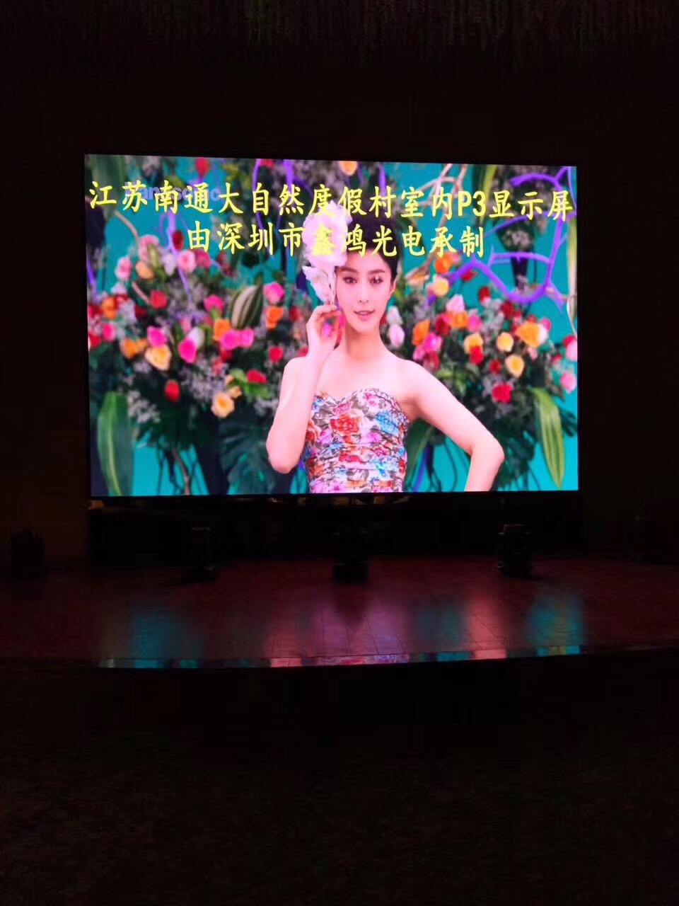 江蘇南通大自然度假村室內p3屏